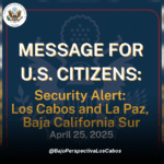 Alerta de viaje para Los Cabos y La Paz