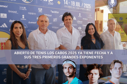 Autoridades y jugadores del Abierto Los Cabos 2025