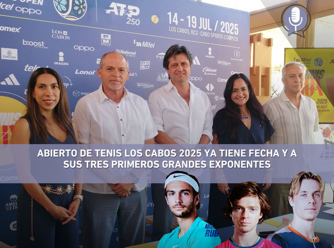 Autoridades y jugadores del Abierto Los Cabos 2025