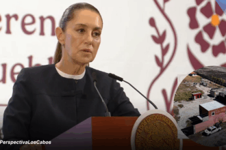 Claudia Sheinbaum hablando sobre el Rancho Izaguirre