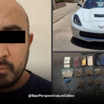 Persona, auto y drogas decomisadas en La Paz y Los Cabos