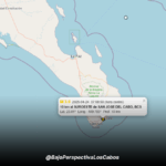 Registro de sismo en Los Cabos
