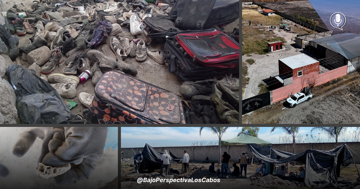 ropa, restos humanos encontrados en rancho Izaguirre