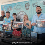Autoridades presentando la cartelera de la Muestra Internacional de Cine Documental Los Cabos 2025