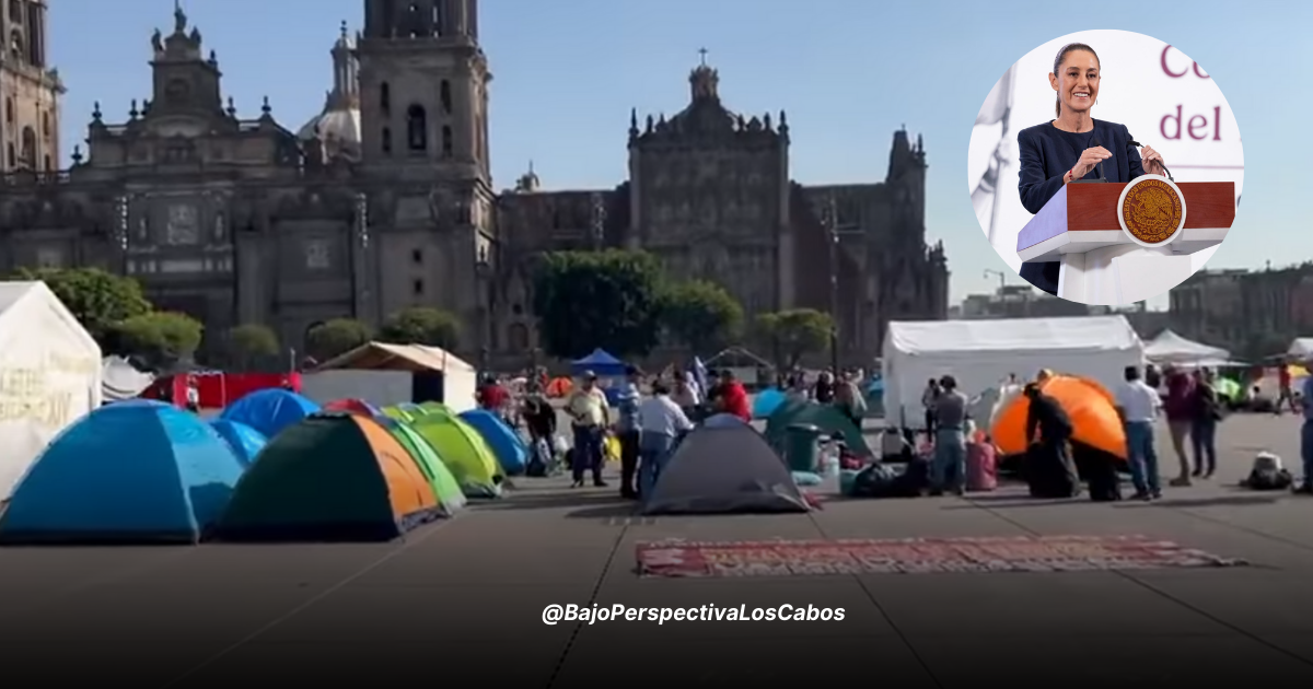 Estallamiento de huelga del SNTE en zócalo