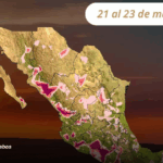 Gráfico de la República con temperaturas extremas