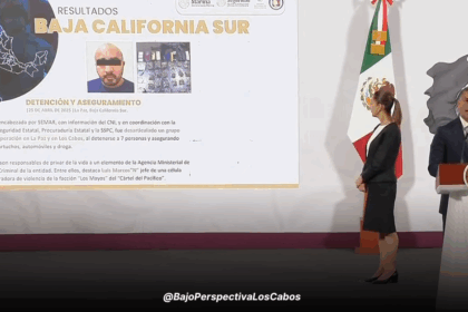 Harfuch reportando operativo en BCS