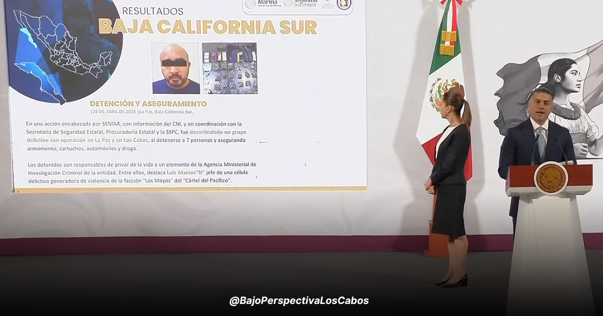 Harfuch reportando operativo en BCS