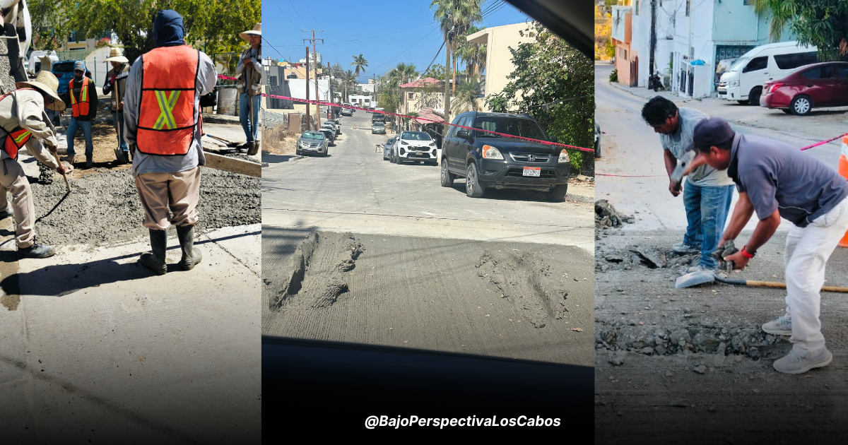 Pasan sobre mega bache en sjn