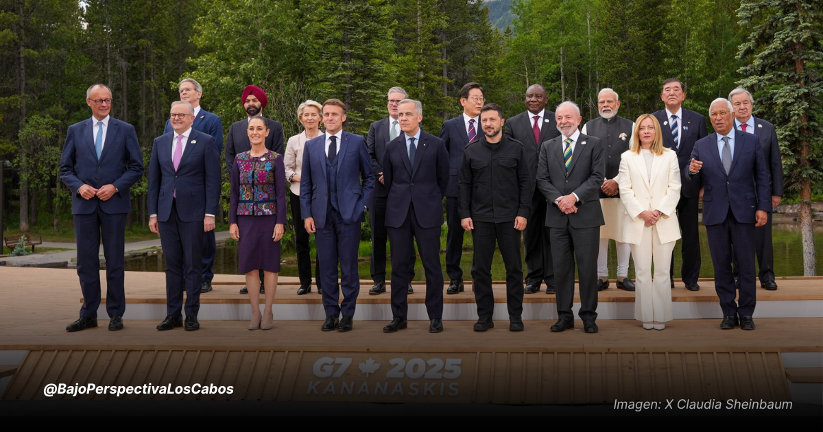 Sheinbaum en el G7 junto al resto de los líderes invitados