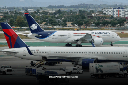 Aviones de Aeroméxico y Delta
