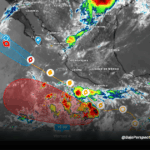 Estado actual Flossie y nueva zona de Baja Presión