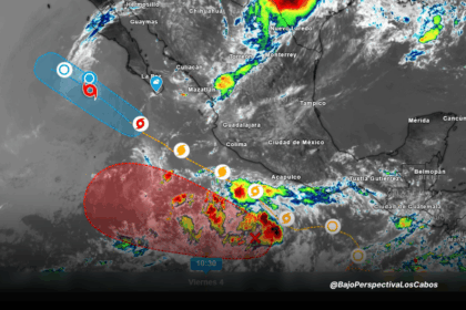 Estado actual Flossie y nueva zona de Baja Presión