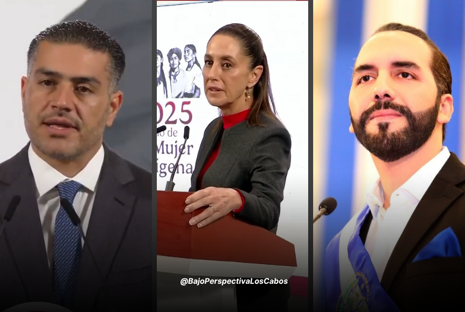 Sheinbaum, entre Harfuch y Bukele