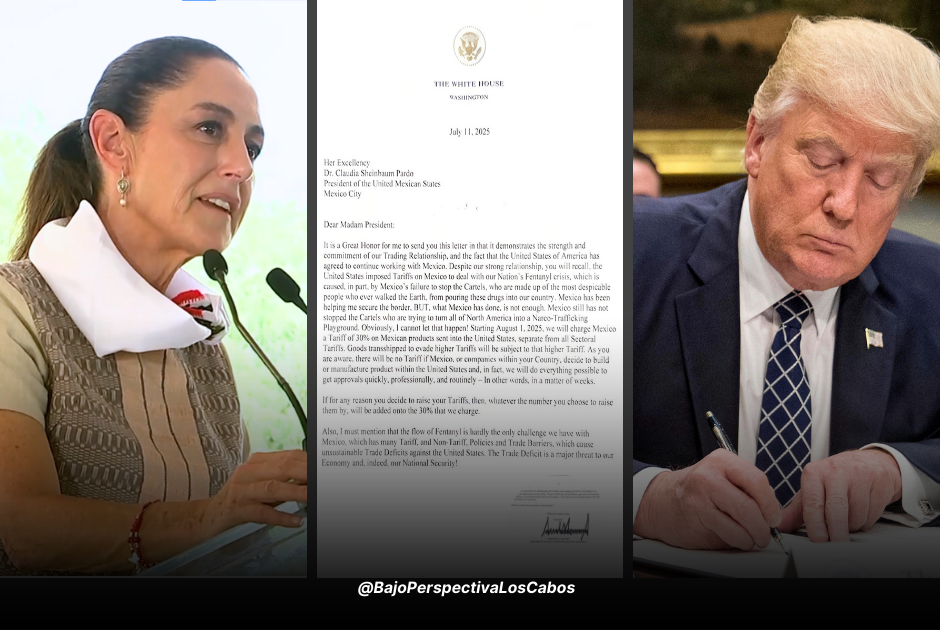 Sheinbaum hace declaraciones tras amenaza de Trump sobre aranceles