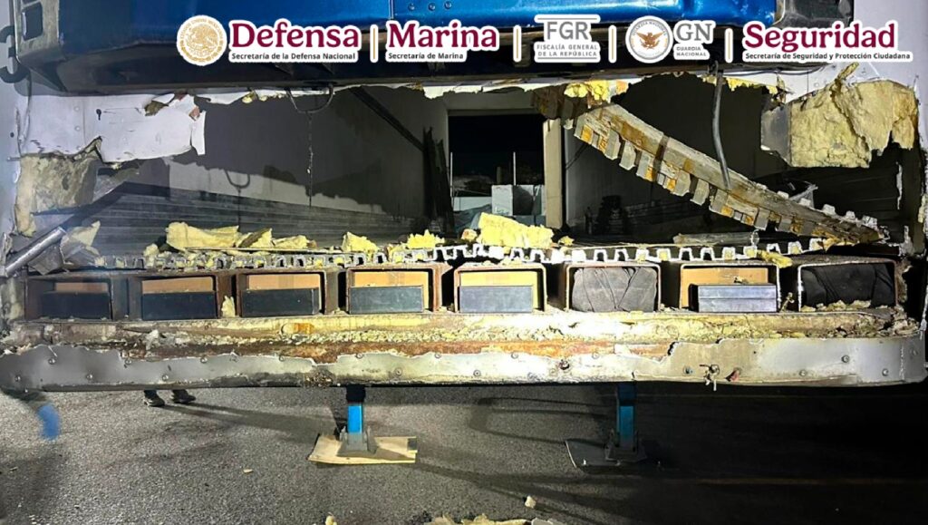 Traile con carga de droga