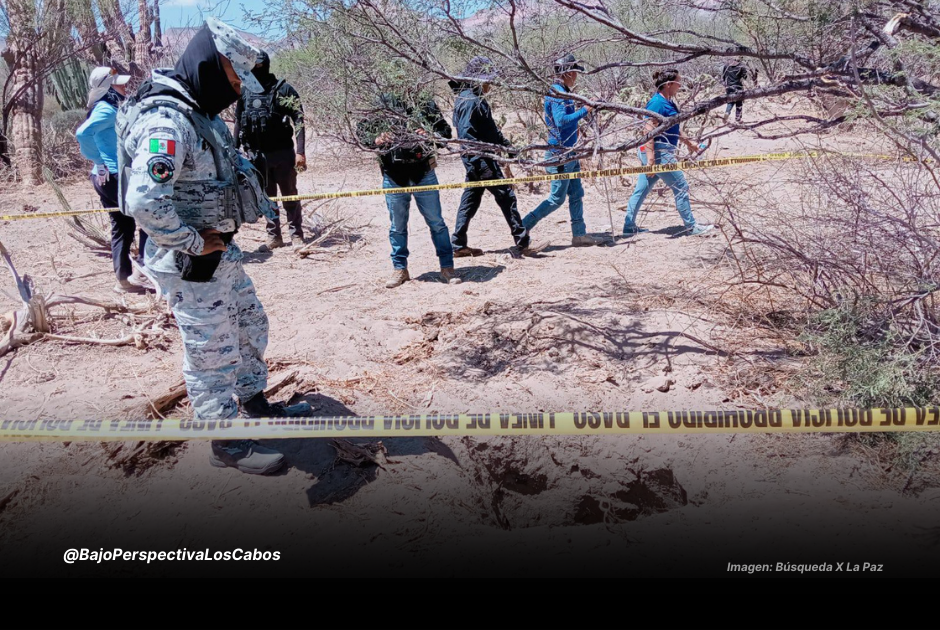 Agentes y buscadores localizan fosa clandestina