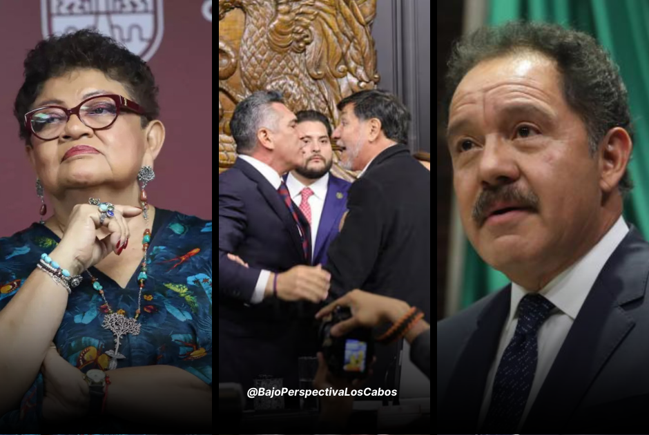 Godoy y Mier opinando sobre la agresión de Alito contra Noroña