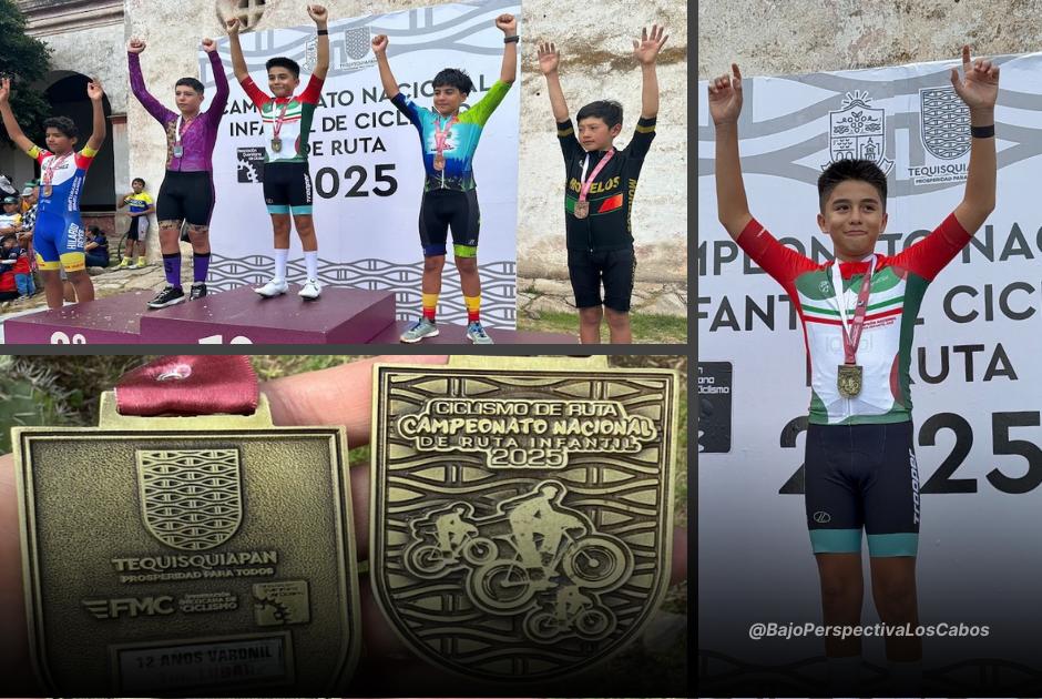 Mayito Trejo en el podium