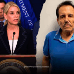 Pam Bondi declarando sobre Zambada