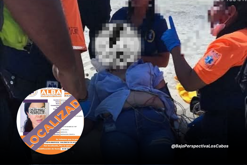 Rescate de mujer con reporte de desaparición