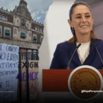 Sheinbaum hablando de la marcha por medicamentos