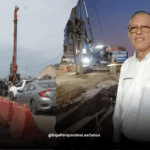 Titular SICT en BCS hablando sobre obras viales