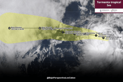 Trayectoria de Ivo por el Pacífico