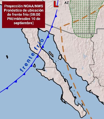 Reporte sobre frente frío
