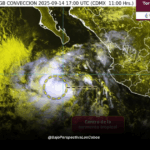 Tormenta Tropical Mario al sur de BCS