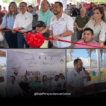 Autoridades en el arranque de la feria de empleo