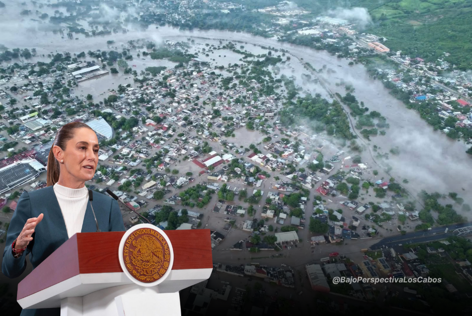 Sheibaum hablando sobre las afectaciones en México por lluvias