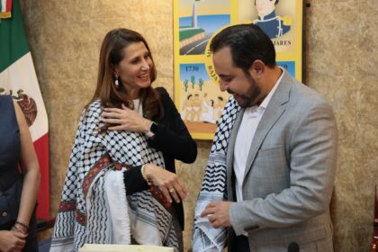 REUNIÓN EMBAJADORA PALESTINA