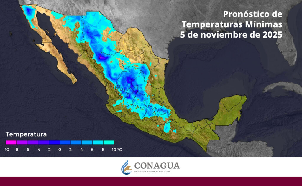 Mapa de frío para México