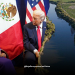 Claudia y Trump sobre el Tratado de Agua