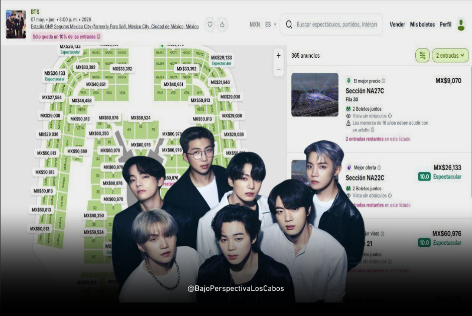 Reventa boletos de BTS