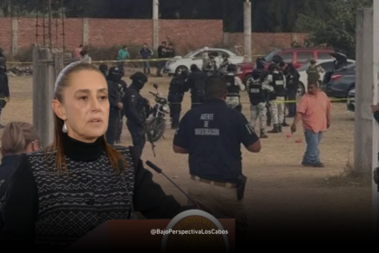 Sheinbaum hablando del ataque en Salamanca