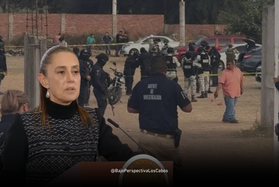 Sheinbaum hablando del ataque en Salamanca